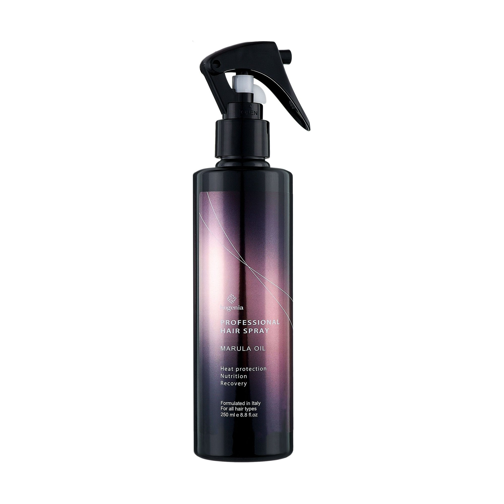 Термозахисний спрей для волосся Bogenia Professional Hair Spray з олією марули, 250 мл